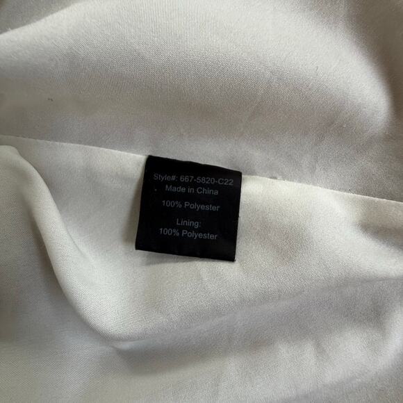 Jenni Kayne Slip Dress Caramel Dot Midi Sz 10 Cream Classic Timeless Feminine - Picture 8 of 15